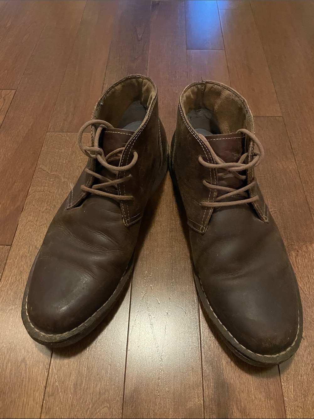 Dockers Brown Leather Lace-Up Chukka Boots
